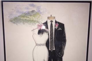 Dreamlines Personalized Wedding Dress Sketch - 14