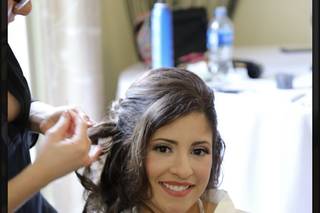 Blushing brides hair and makeup - 30
