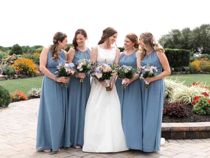 Bella Bridesmaids Dress Attire New York Ny Weddingwire