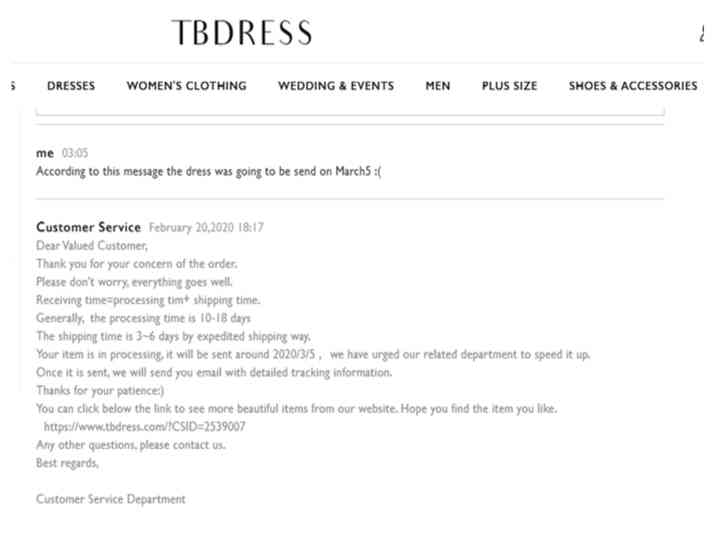 tb dresses website
