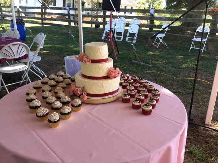 Petit Four Cakes Wedding Cake Madison Heights Va Weddingwire