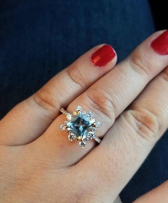 Please show me your non-diamond engagement/wedding ring 7
