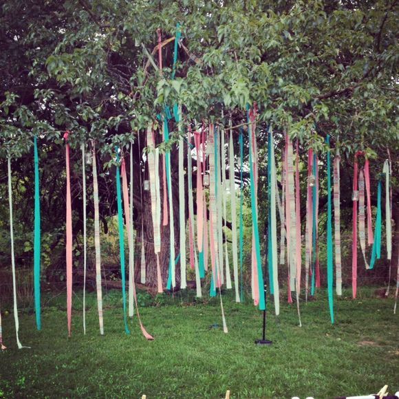 Ideas on how to hide an ugly pole at our ceremony location?? 8