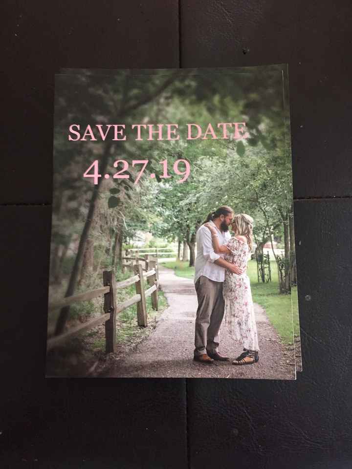 Save the date info - 1