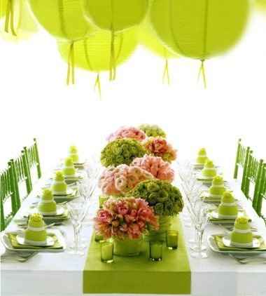 light olive green table cloth.....what color flowers?