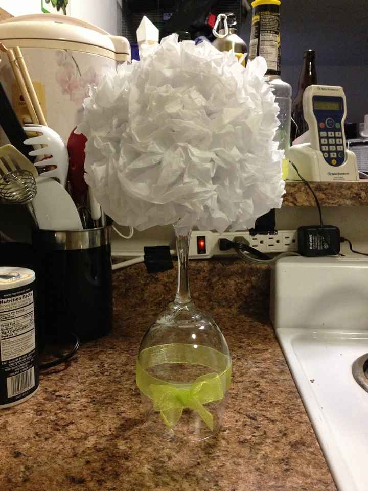Wineglass & Pomander Centerpiece... need filler?