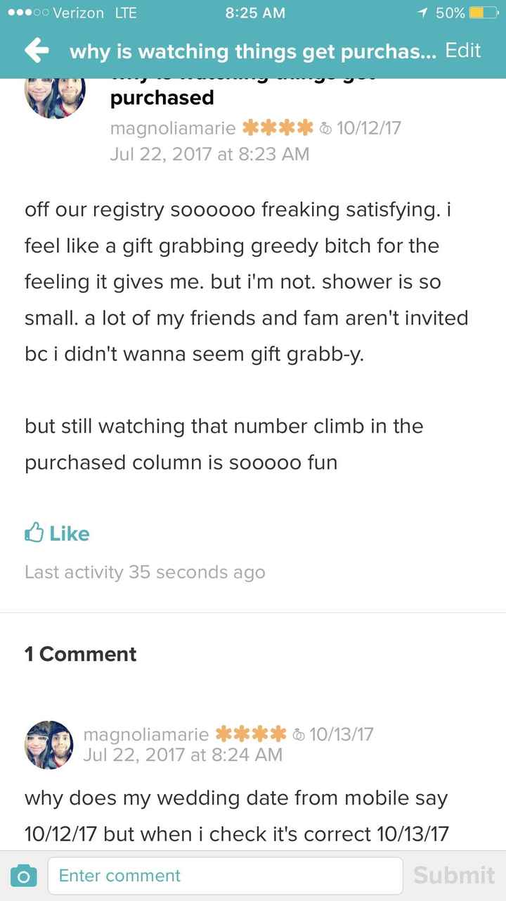 why is watching things get purchased