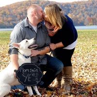 Engagement photos... with the pooch!
