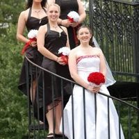 Black bridesmaid dresses...