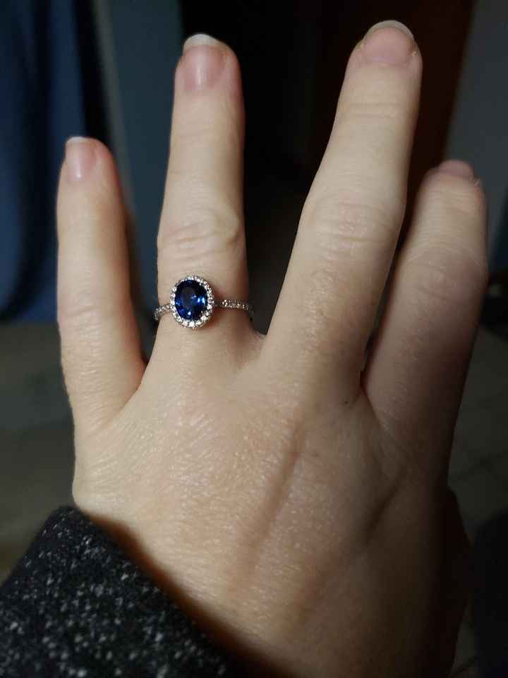 Blue wedding ring - 1