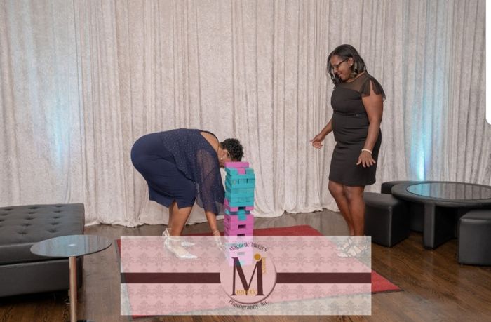 Guests Playing Jenga