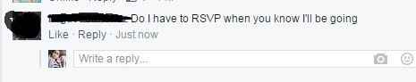 RSVP RANT- He is joking right ?