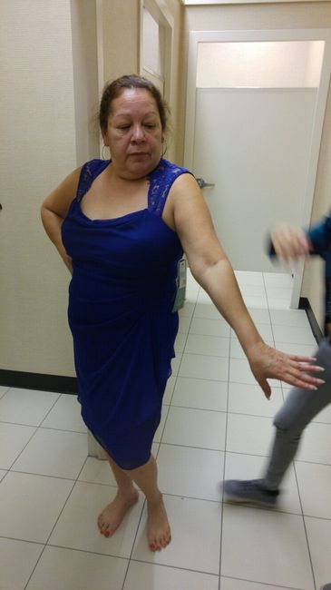 Dressing a mother who is in denial about her body type