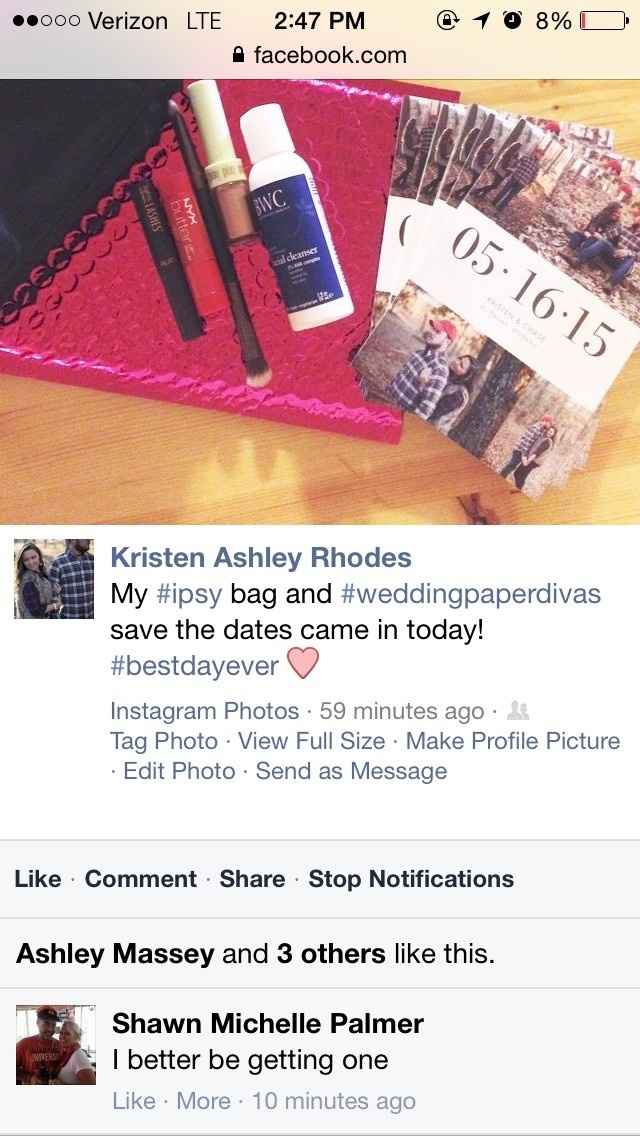 This is why you don't put wedding stuff on facebook