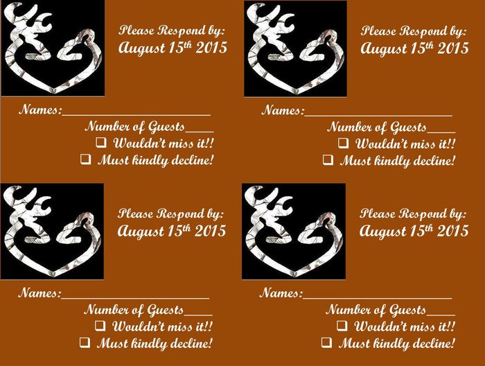Wedding invites, RSVP's and Save the dates! (DIY)