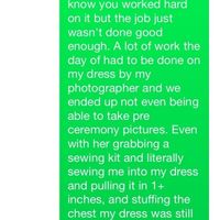 so my mother cancelled the check to the alterations lady and