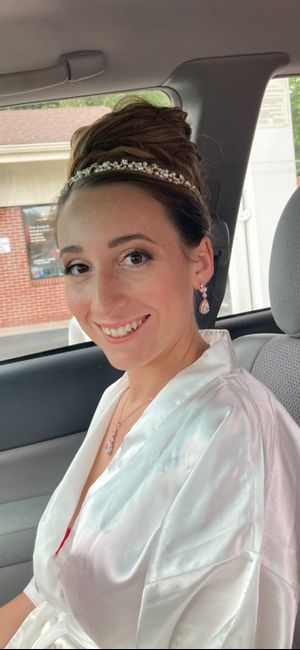 Did you take before and after photos of your wedding makeup? 2