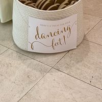 Handing out slippers to guests during reception? - 1