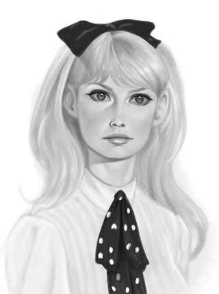 Where the bow will be placed on my head (but it will be a little smaller)