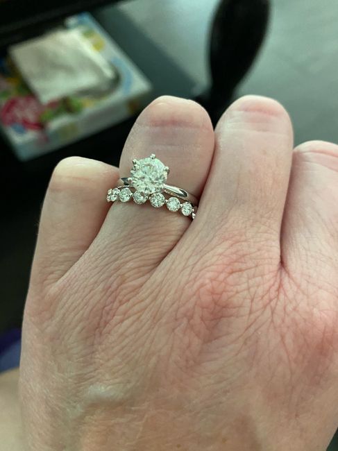 For those of you with solitaire cut stones, what style of wedding band do you have?! 7