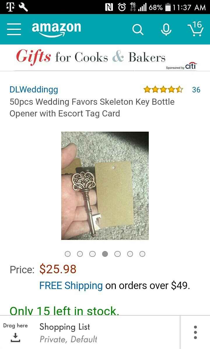 Favor a for wedding and bridal shower