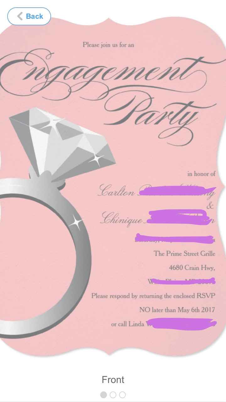 Engagement party