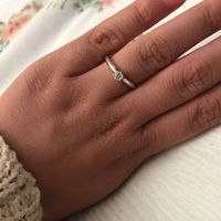 Anyone get crap for the size of their engagement ring?