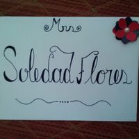 Calligraphy on the Evelopes