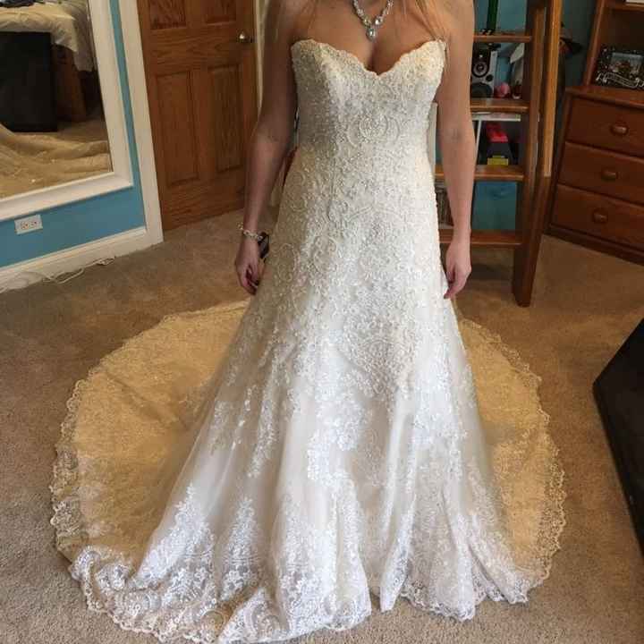 Front seams on my wedding dress