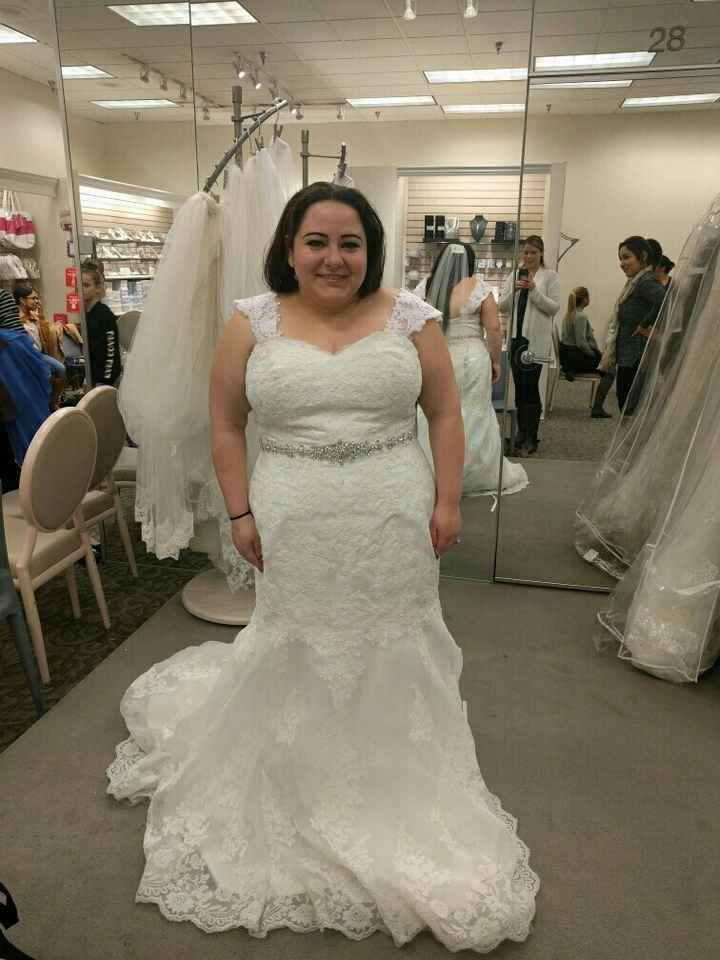 First round of trying out dresses.