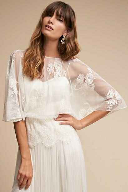 Hanged wedding dress: top + skirt - 2