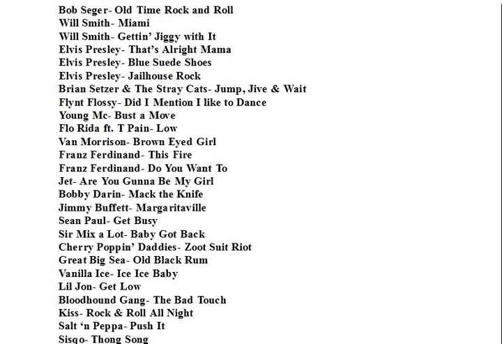 Must Have Songs?