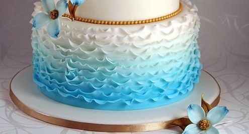 One tier wedding cake design idea?