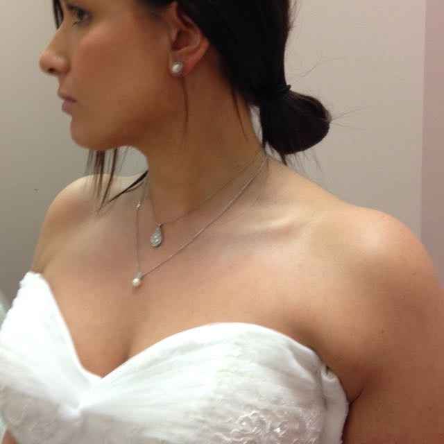 Sweetheart Neckline Wedding Dress with Necklace