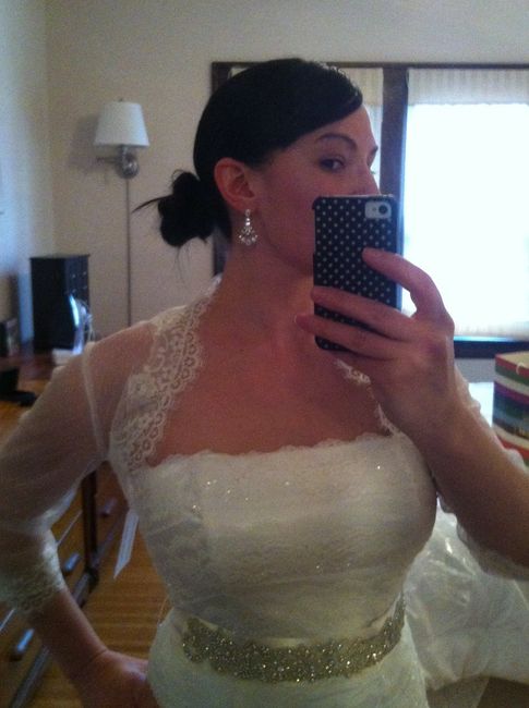 Afraid sash will keep snagging on dress.  Thoughts?
