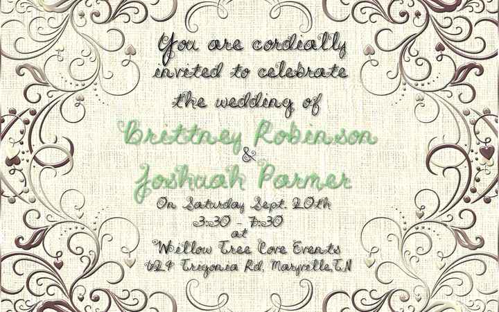 Wedding invitations =)