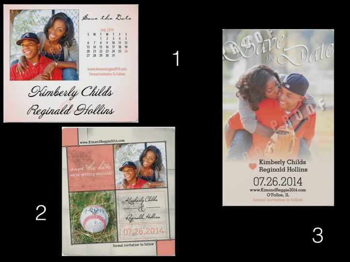 Help picking save the dates