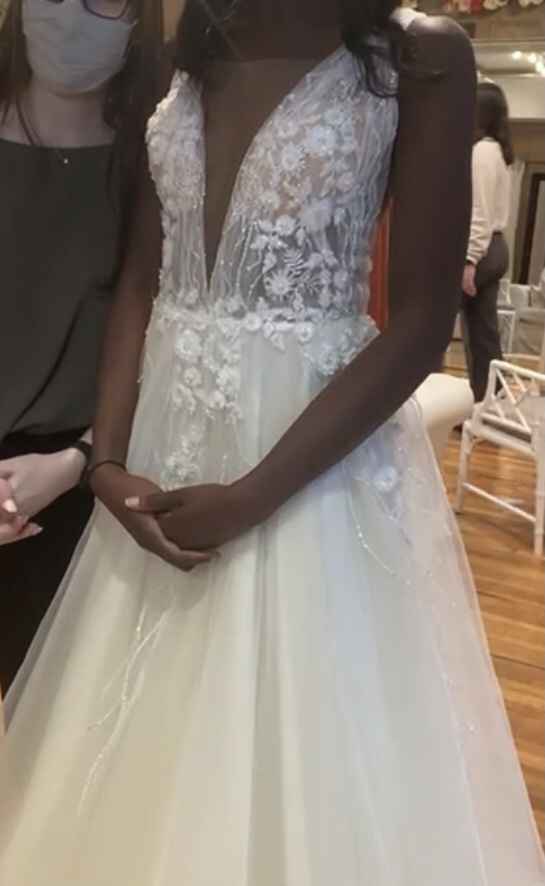 Deciding between two wedding dresses 3