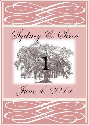 Maui Bride's Wine Bottle Table Numbers