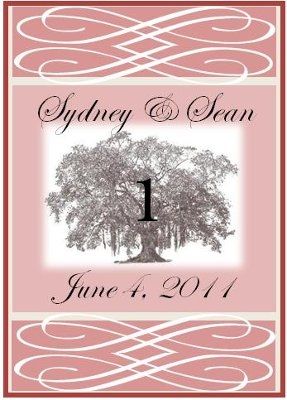 Maui Bride's Wine Bottle Table Numbers
