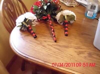 Bouquets DIY ribbon handles. *pics* UPDATE in comments