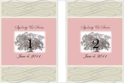 Maui Bride's Wine Bottle Table Numbers