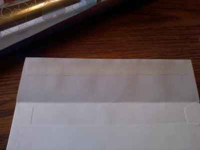DIY lining your own envelopes Tell me what you think