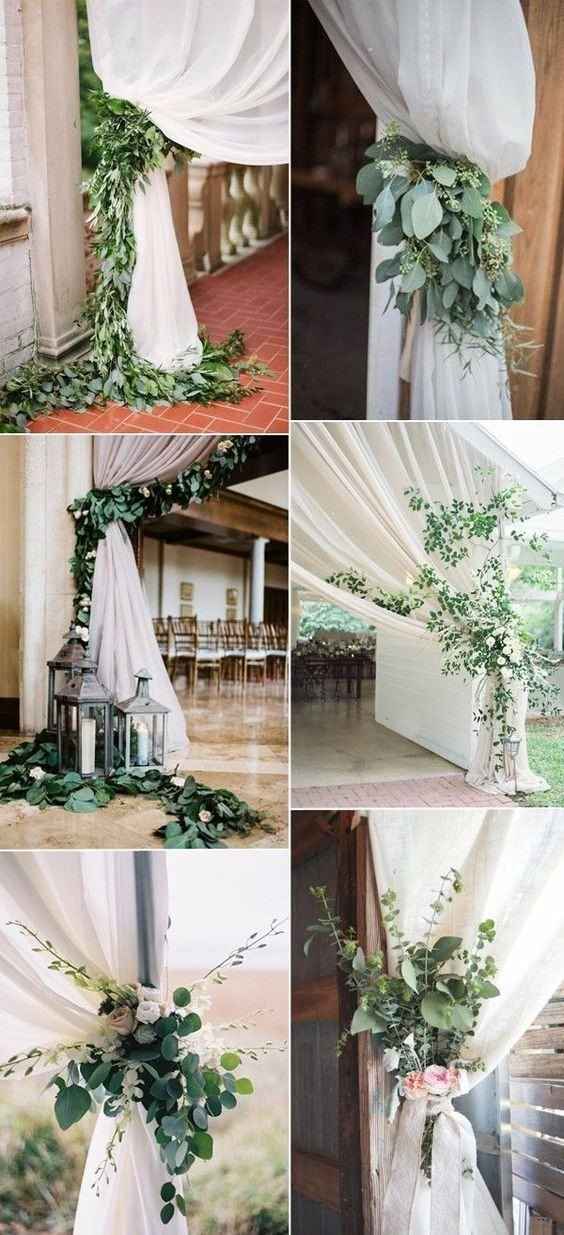 Silver Dollar Eucalyptus & Curtains