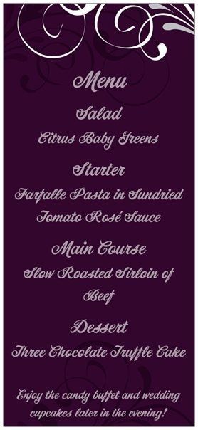 Show me your...Menu Cards