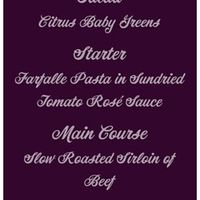 Show me your...Menu Cards