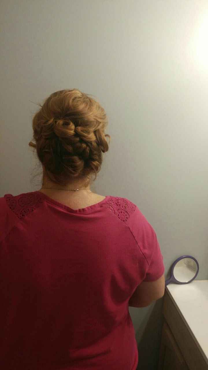 Trial hair and make-up