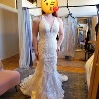 i can't believe the first dress i tried on was nearly perfect! Bought this off the rack in still per
