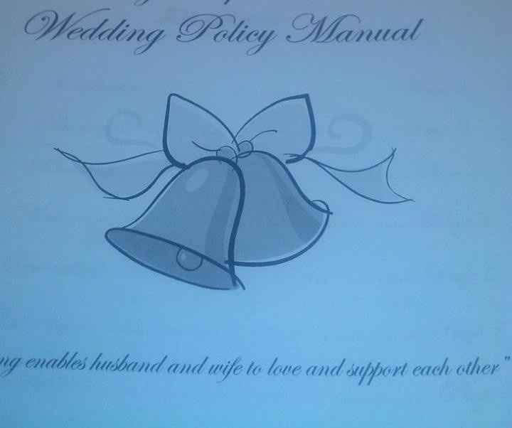 Wedding Policy Manual