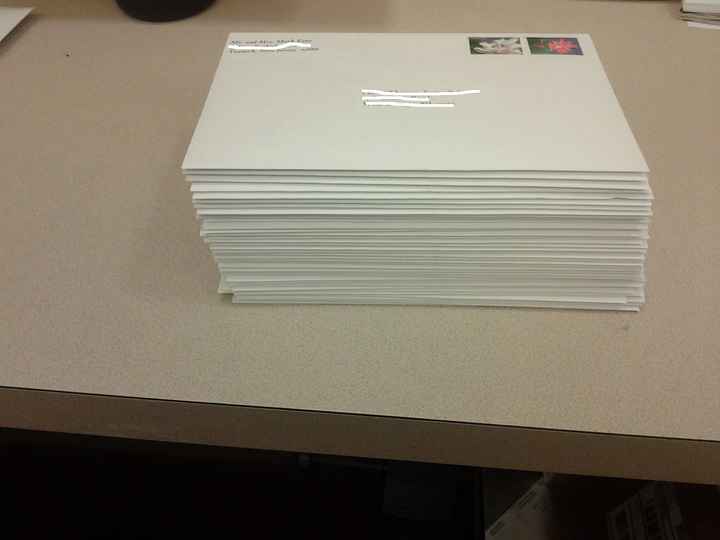 Invitations going out today (pic)